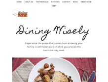 Tablet Screenshot of dining-wisely.com